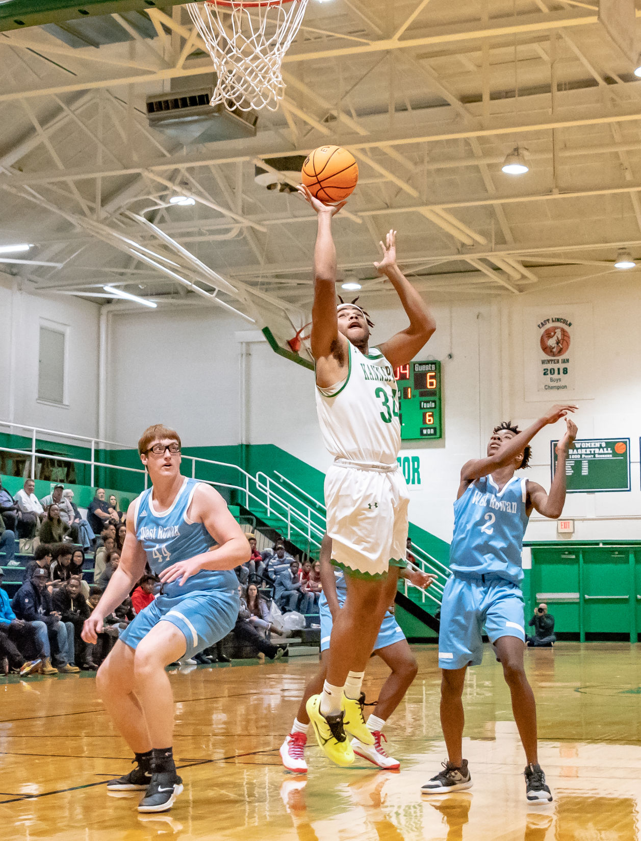 their home basketball game against West Rowan